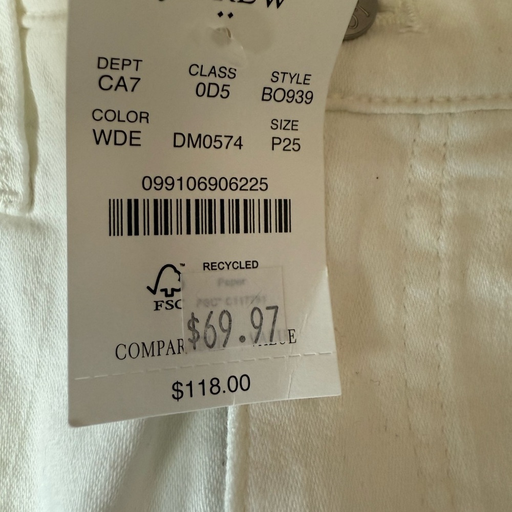 J Crew Factory Mid Rise Flare Crop Jeans - Picture 6 of 6